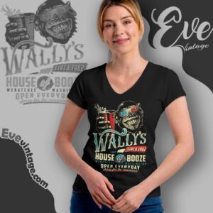 Wally's House Of Booze Shirt Wenatchee Washington Dive Bar Tee V Neck TShirt