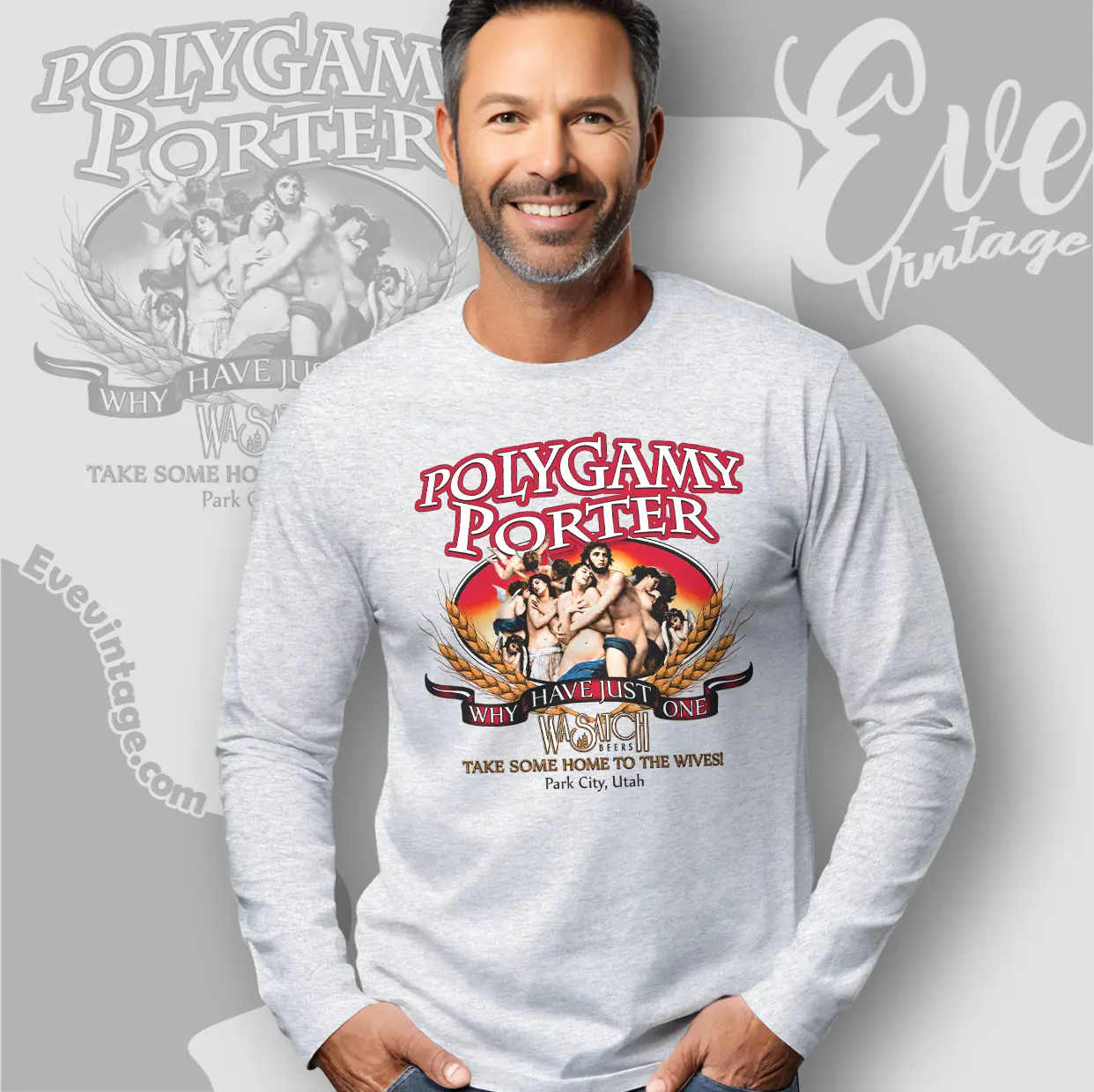 Wasatch Beer Polygamy Porter Shirt Why Have Just One Long Sleeve Tee Wasatch Beer Polygamy Porter Shirt Why Have Just One Long Sleeve Tee