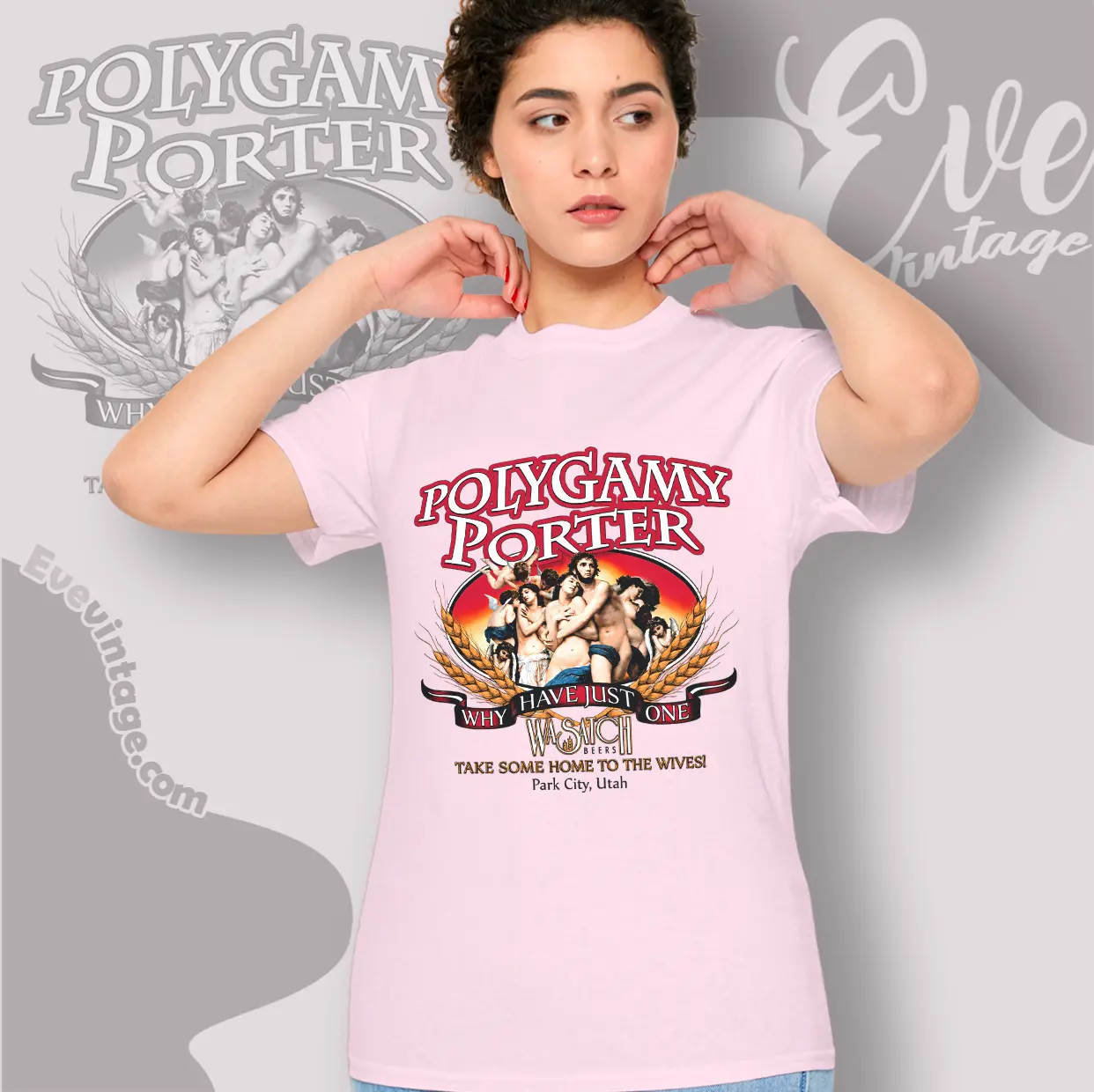 Wasatch Beer Polygamy Porter Shirt Why Have Just One Women T shirt Wasatch Beer Polygamy Porter Shirt Why Have Just One Women T shirt