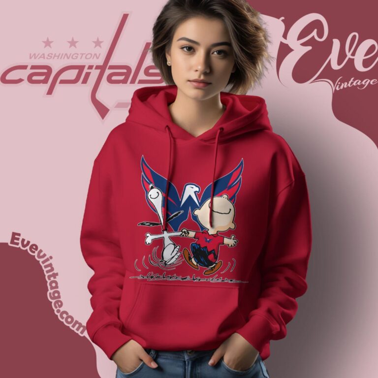 Washington Capitals Charlie Brown Snoopy Happy Dancing Shirt Hoodie Washington Capitals Charlie Brown Snoopy Happy Dancing Shirt Hoodie