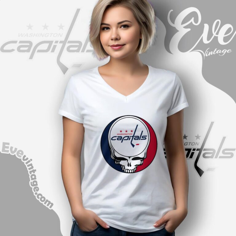 Washington Capitals Steal Your Face Grateful Dead Shirt V Neck TShirt Washington Capitals Steal Your Face Grateful Dead Shirt V Neck TShirt