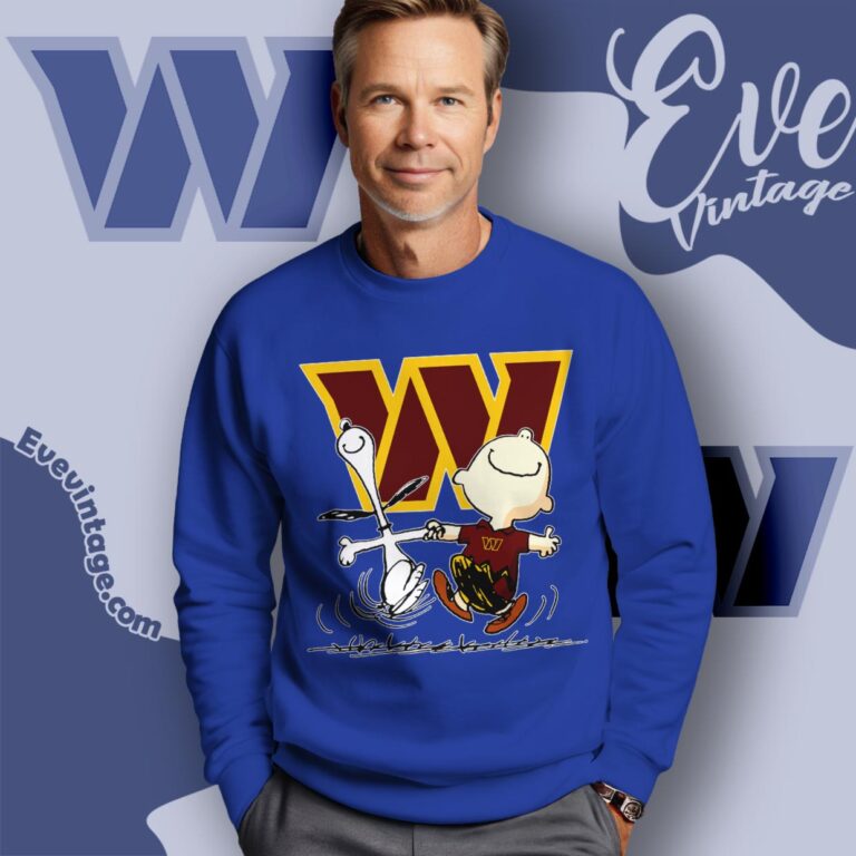 Washington Commanders Charlie Brown Snoopy Happy Dancing Shirt Sweatshirt Washington Commanders Charlie Brown Snoopy Happy Dancing Shirt Sweatshirt