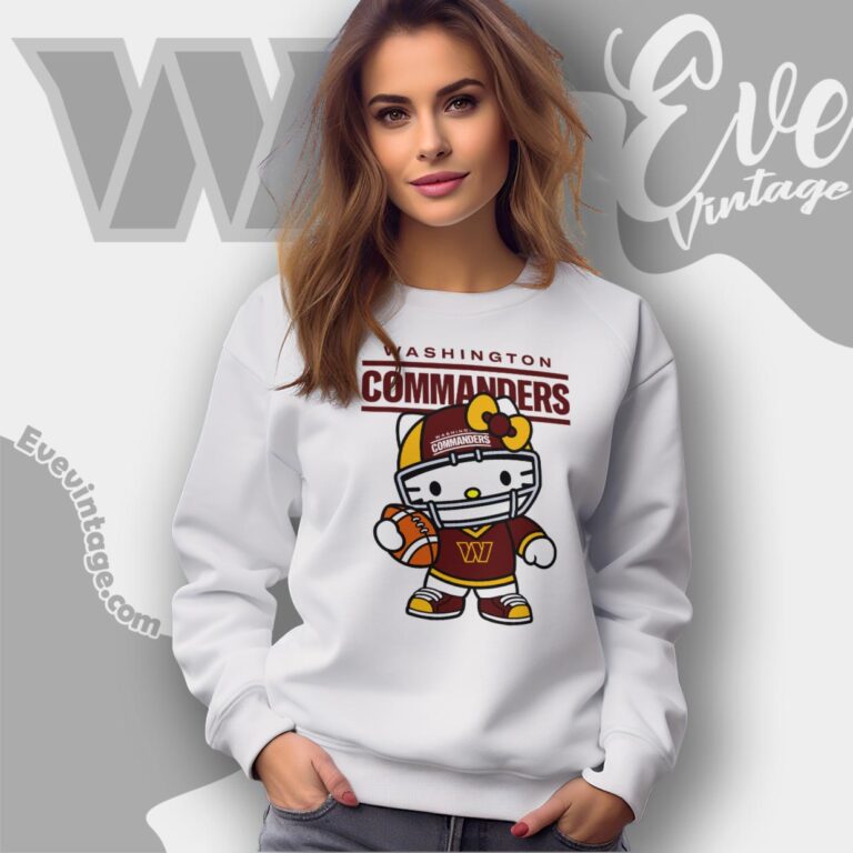Washington Commanders Hello Kitty Shirt Sweatshirt Washington Commanders Hello Kitty Shirt Sweatshirt