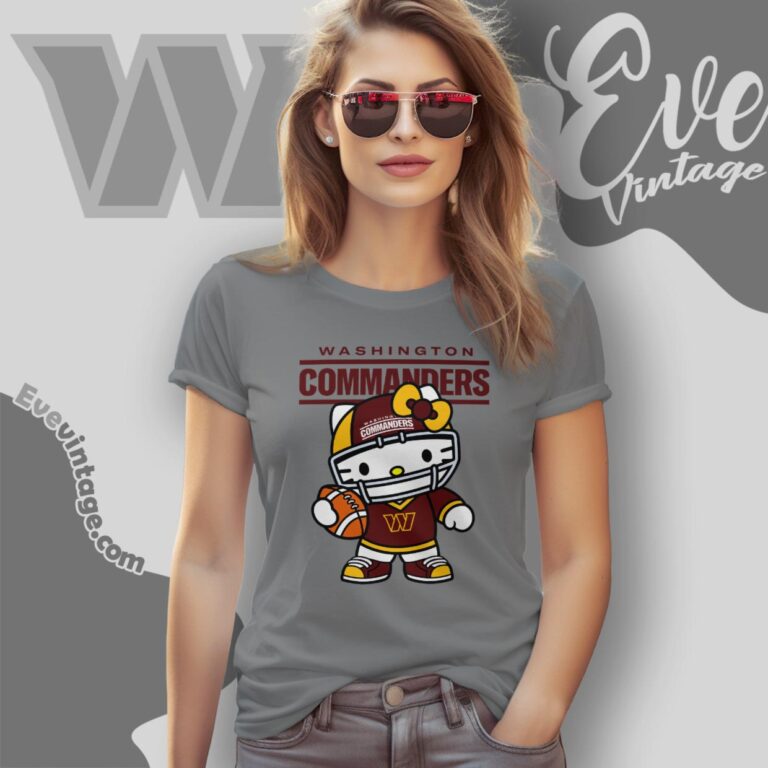 Washington Commanders Hello Kitty Shirt Women T Shirt Washington Commanders Hello Kitty Shirt Women T Shirt