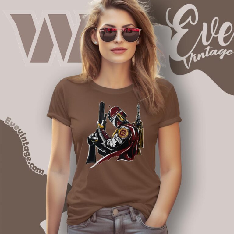 Washington Commanders Mandalorian Star Wars Shirt Women T Shirt Washington Commanders Mandalorian Star Wars Shirt Women T Shirt