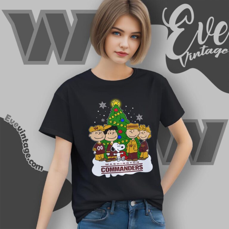 Washington Commanders Snoopy The Peanuts Christmas Shirt Women T Shirt Washington Commanders Snoopy The Peanuts Christmas Shirt Women T Shirt
