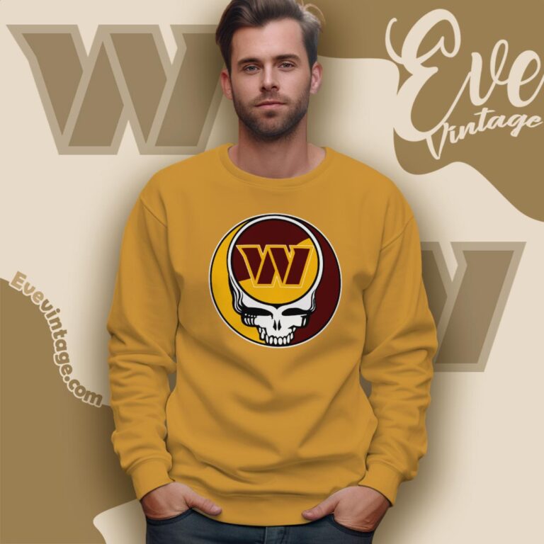 Washington Commanders Steal Your Face Grateful Dead Shirt Sweatshirt Washington Commanders Steal Your Face Grateful Dead Shirt Sweatshirt