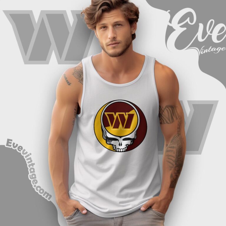 Washington Commanders Steal Your Face Grateful Dead Shirt Tank Top Racerback Washington Commanders Steal Your Face Grateful Dead Shirt Tank Top Racerback