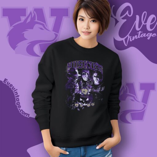 Washington Huskies Halloween Horror Movie Shirt
