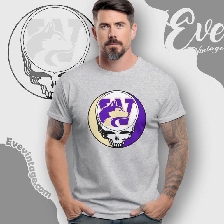 Washington Huskies Steal Your Face Stealie Shirt T shirt Washington Huskies Steal Your Face Stealie Shirt T shirt