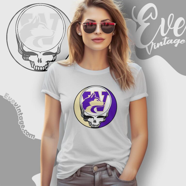 Washington Huskies Steal Your Face Stealie Shirt Women T shirt Washington Huskies Steal Your Face Stealie Shirt Women T shirt