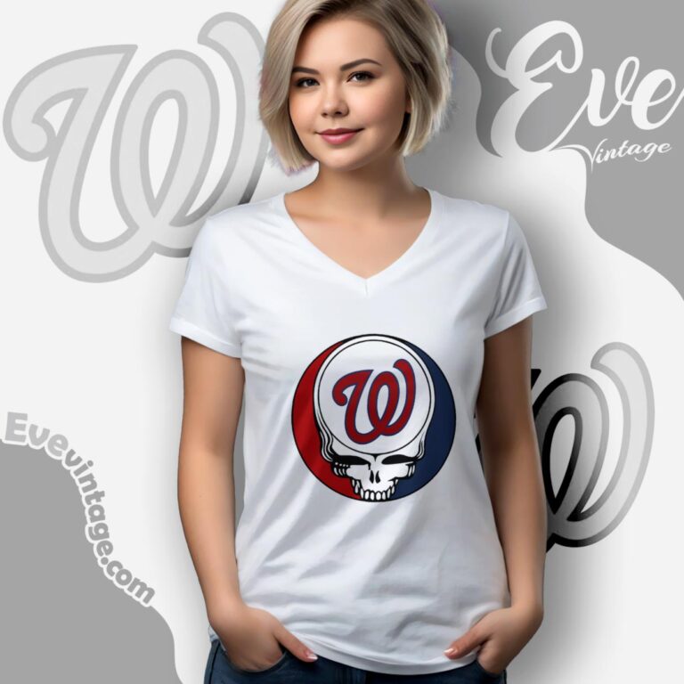 Washington Nationals Steal Your Face Grateful Dead Shirt V Neck TShirt Washington Nationals Steal Your Face Grateful Dead Shirt V Neck TShirt