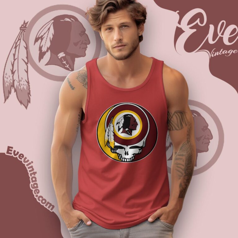 Washington Redskins Steal Your Face Grateful Dead Shirt Tank Top Racerback Washington Redskins Steal Your Face Grateful Dead Shirt Tank Top Racerback