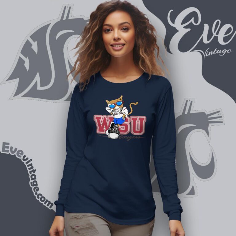 Washington State University Cougars Shirt Long Sleeve Tee Washington State University Cougars Shirt Long Sleeve Tee