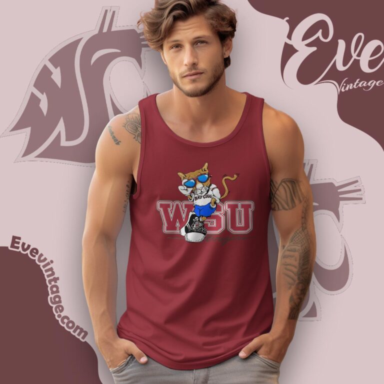 Washington State University Cougars Shirt Tank Top Racerback Washington State University Cougars Shirt Tank Top Racerback