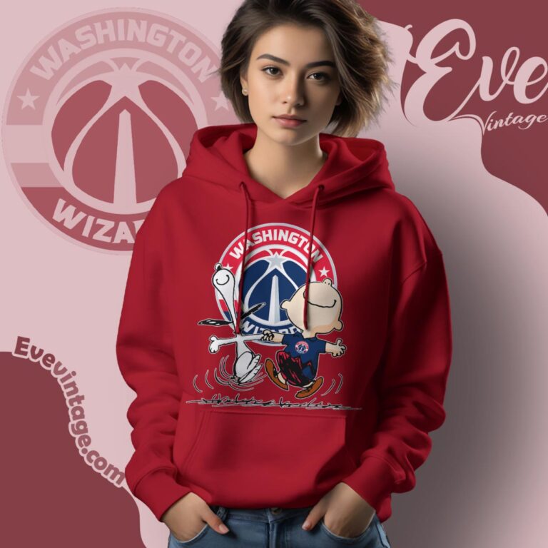 Washington Wizards Charlie Brown Snoopy Happy Dancing Shirt Hoodie Washington Wizards Charlie Brown Snoopy Happy Dancing Shirt Hoodie