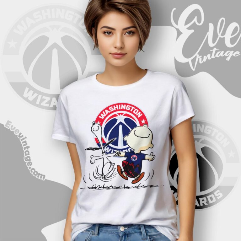 Washington Wizards Charlie Brown Snoopy Happy Dancing Shirt Women T Shirt Washington Wizards Charlie Brown Snoopy Happy Dancing Shirt Women T Shirt