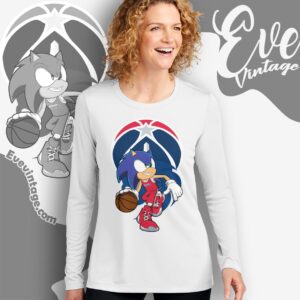 Washington Wizards Sonic The Hedgehog Shirt Long Sleeve Tee