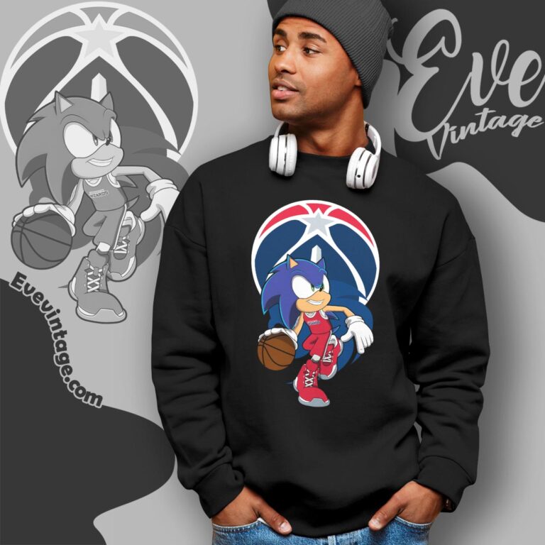Washington Wizards Sonic The Hedgehog Shirt Sweatshirt Washington Wizards Sonic The Hedgehog Shirt Sweatshirt