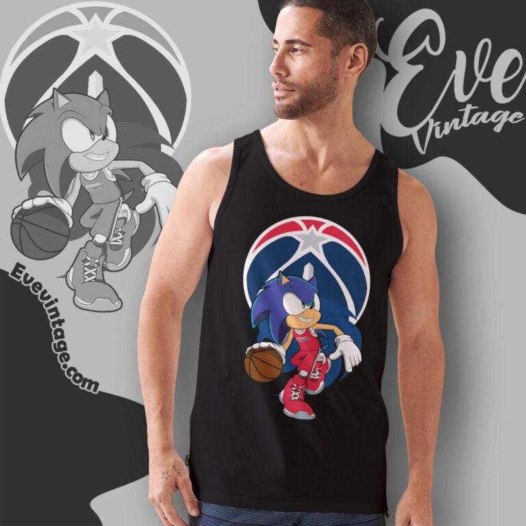 Washington Wizards Sonic The Hedgehog Shirt Tank Top Racerback Washington Wizards Sonic The Hedgehog Shirt Tank Top Racerback