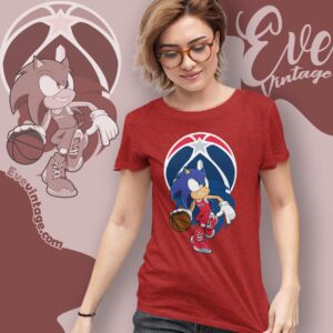 Washington Wizards Sonic The Hedgehog Shirt Women T shirt