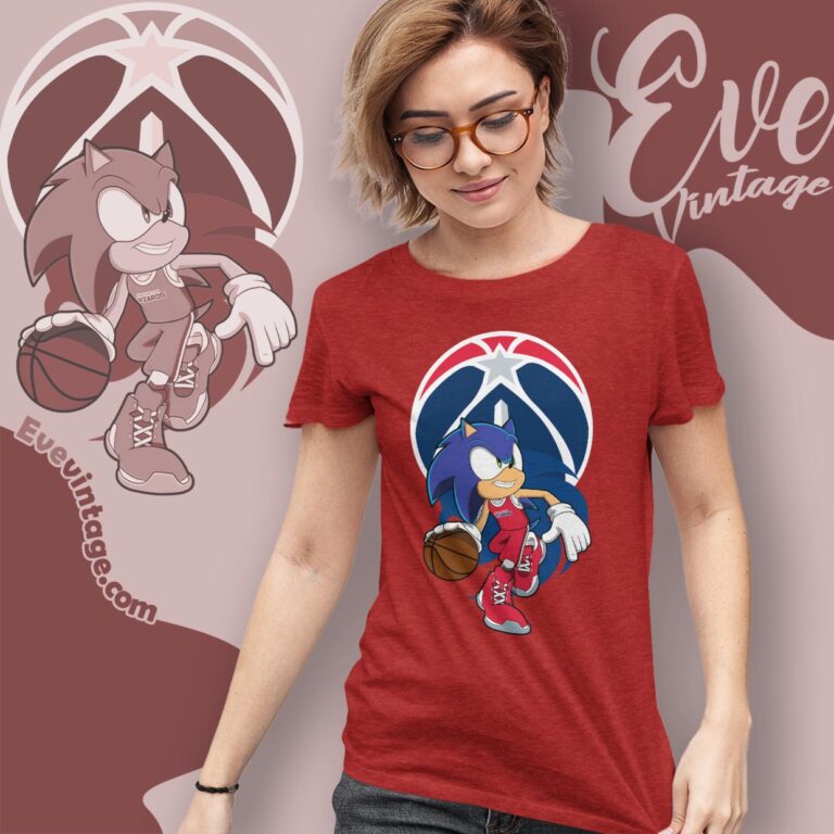 Washington Wizards Sonic The Hedgehog Shirt Women T shirt Washington Wizards Sonic The Hedgehog Shirt Women T shirt