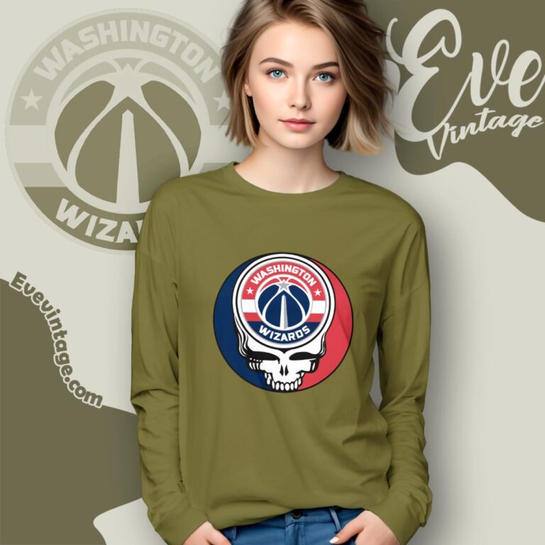 Washington Wizards Steal Your Face Grateful Dead Shirt Long Sleeve Tee Washington Wizards Steal Your Face Grateful Dead Shirt Long Sleeve Tee