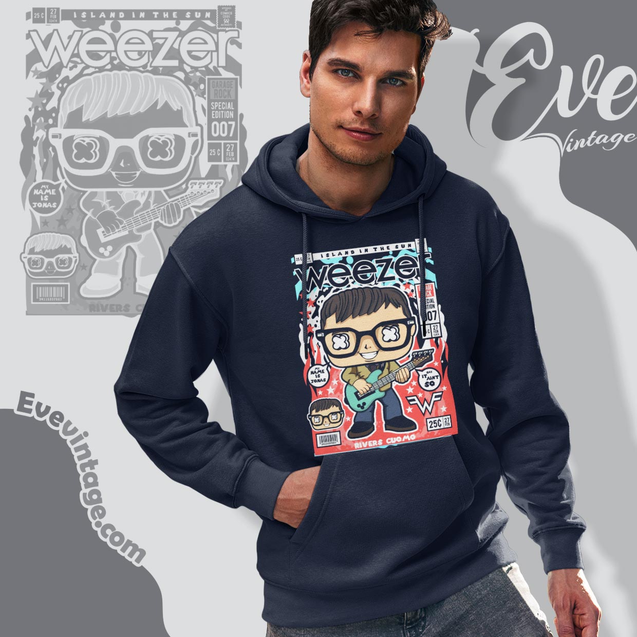 Weezer Comic Shirt Island In The Sun Hoodie Weezer Comic Shirt Island In The Sun Hoodie