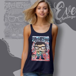 Weezer Comic Shirt Island In The Sun Tank Top Racerback