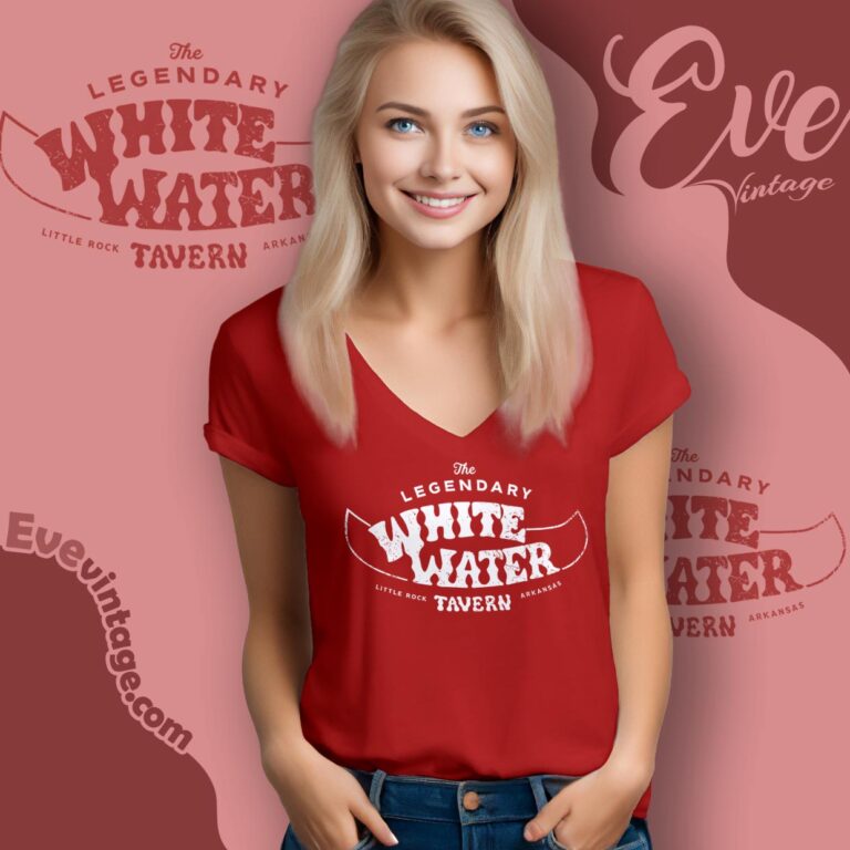 White Water Tavern Shirt Little Rock Dive Bar Tee V Neck TShirt White Water Tavern Shirt Little Rock Dive Bar Tee V Neck TShirt