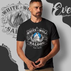 White Wolf Saloon Shirt – Douglas Wyoming Dive Bar