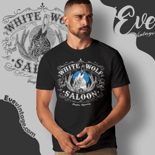 White Wolf Saloon Shirt – Douglas Wyoming Dive Bar