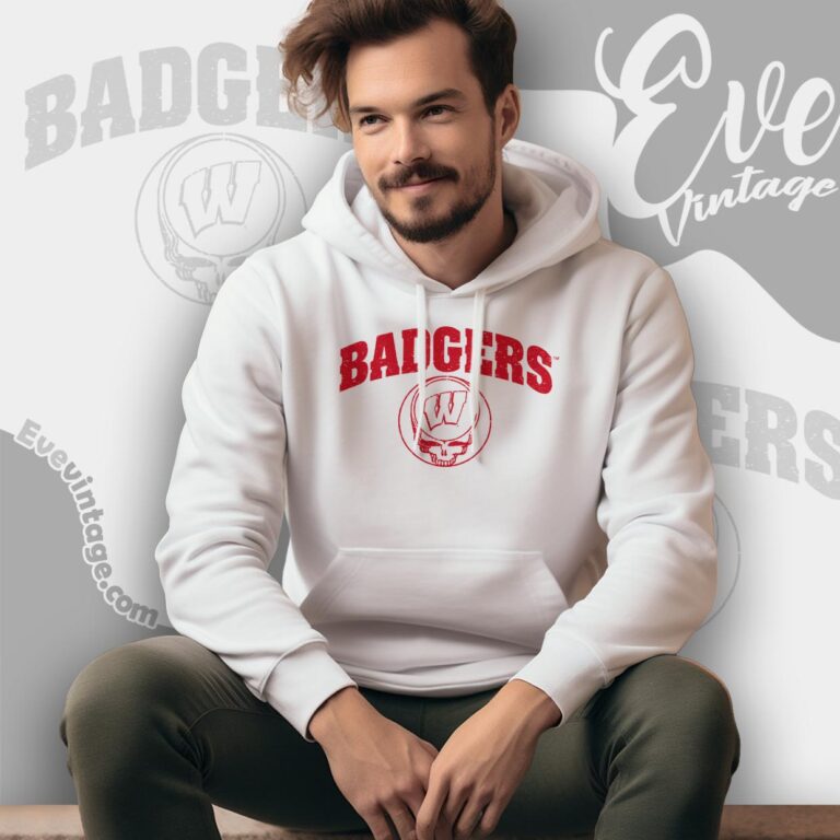 Wisconsin Badgers Steal Your Face Simple Logo Hoodie Wisconsin Badgers Steal Your Face Simple Logo Hoodie