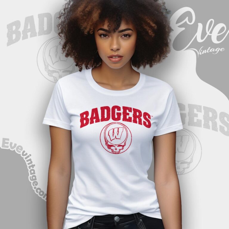 Wisconsin Badgers Steal Your Face Simple Logo Women T shirt Wisconsin Badgers Steal Your Face Simple Logo Women T shirt