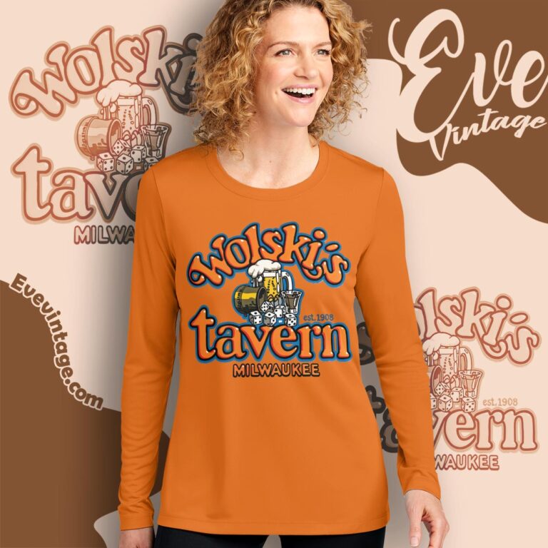 Wolski's Tavern Shirt Milwaukee Wisconsin Dive Bar Long Sleeve Tee Wolski's Tavern Shirt Milwaukee Wisconsin Dive Bar Long Sleeve Tee
