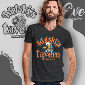 Wolski's Tavern Shirt Milwaukee Wisconsin Dive Bar V Neck TShirt