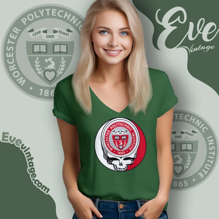 Worcester Polytechnic Institute Steal Your Face Grateful Dead Shirt V Neck TShirt Worcester Polytechnic Institute Steal Your Face Grateful Dead Shirt V Neck TShirt
