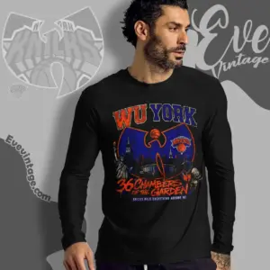 Wu Tang Knicks Shirt 36 Chambers Of The Garden Long Sleeve Tee
