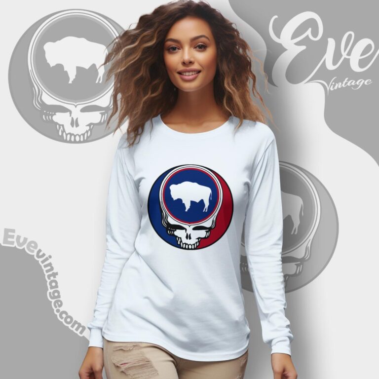 Wyoming State Grateful Dead Shirt Steal Your Face Long Sleeve Tee Wyoming State Grateful Dead Shirt Steal Your Face Long Sleeve Tee