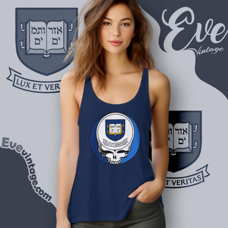 Yale University Steal Your Face Grateful Dead Shirt Tank Top Racerback Yale University Steal Your Face Grateful Dead Shirt Tank Top Racerback