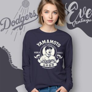 Yamamoto Los Angeles Dodgers Mvp World Series 2025 Shirt Long Sleeve Tee