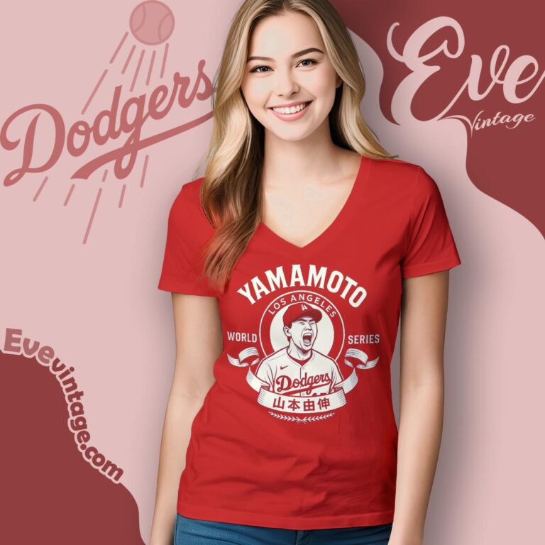 Yamamoto Los Angeles Dodgers Mvp World Series 2025 Shirt V Neck TShirt Yamamoto Los Angeles Dodgers Mvp World Series 2025 Shirt V Neck TShirt