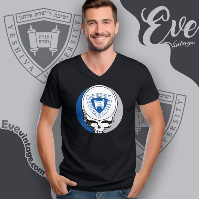 Yeshiva University Steal Your Face Grateful Dead Shirt V Neck TShirt Yeshiva University Steal Your Face Grateful Dead Shirt V Neck TShirt