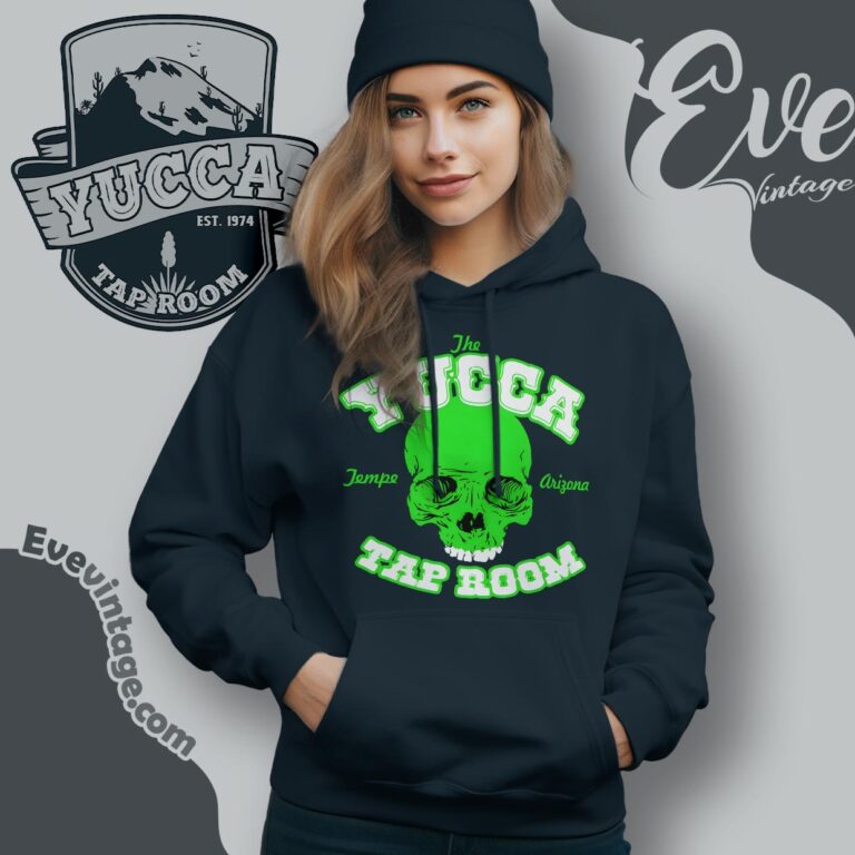 Yucca Tap Room Shirt Skully face Bar Hoodie Yucca Tap Room Shirt Skully face Bar Hoodie