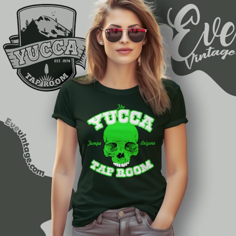 Yucca Tap Room Shirt Skully face Bar Women T shirt Yucca Tap Room Shirt Skully face Bar Women T shirt