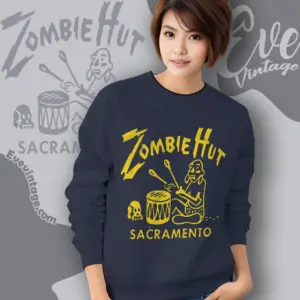 Zombie Hut Shirt Sacramento Ca Bar Sweatshirt