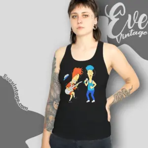 ac beavis and dc butthead vintage tank top racerback