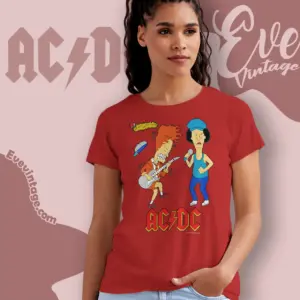 acdc beavis and butthead women t shirt