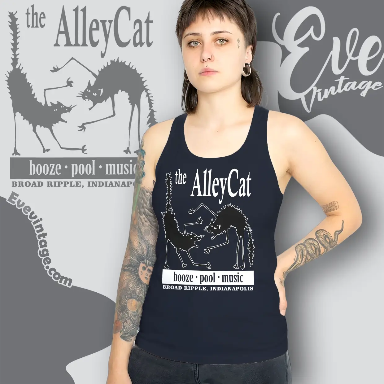 alley cat lounge shirt indianapolis dive bar tank top racerback alley cat lounge shirt indianapolis dive bar tank top racerback