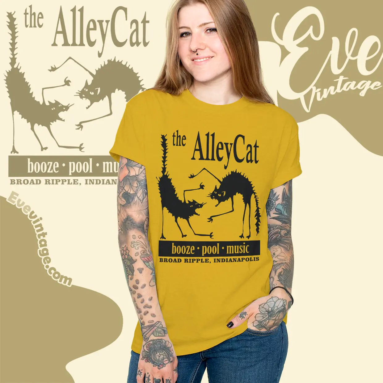 alley cat lounge shirt indianapolis dive bar women t shirt alley cat lounge shirt indianapolis dive bar women t shirt
